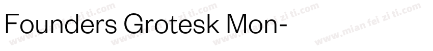 Founders Grotesk Mon字体转换
